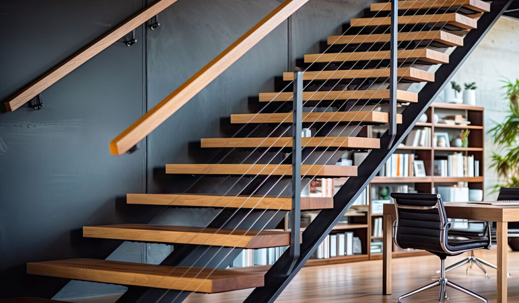 Freitragede Treppe