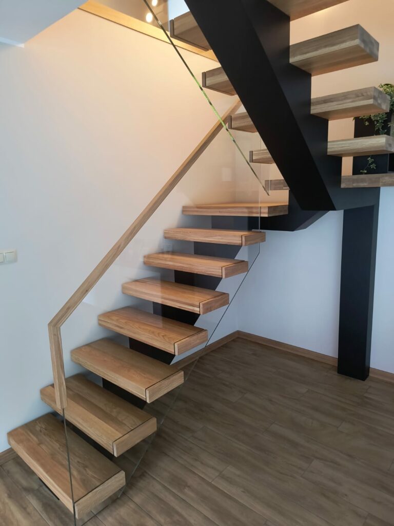 Aufgesattelte Treppe