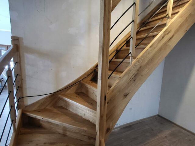 Holztreppe in Dresden
