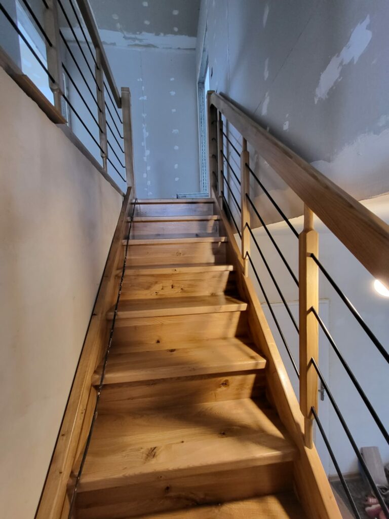 Holztreppe aus Eiche